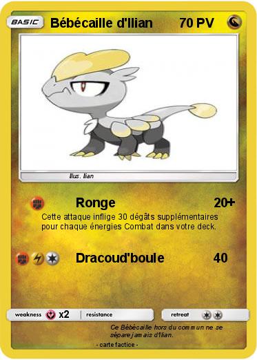 Pokemon Bébécaille d'Ilian
