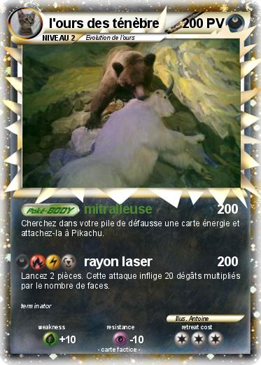Pokemon l'ours des ténèbre
