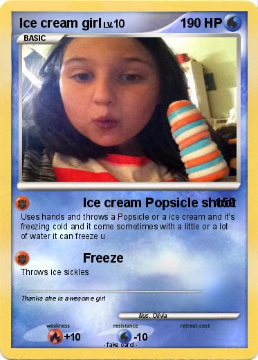 Pokemon Ice cream girl