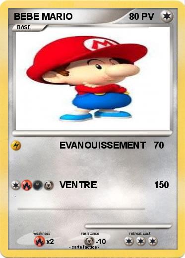 Pokemon BEBE MARIO
