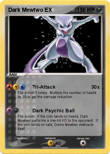 Pokemon Dark Mewtwo EX