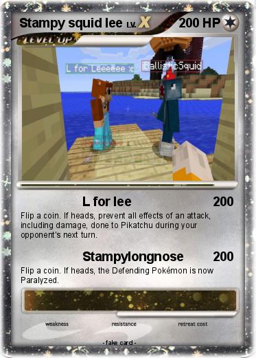 Pokemon Stampy squid lee