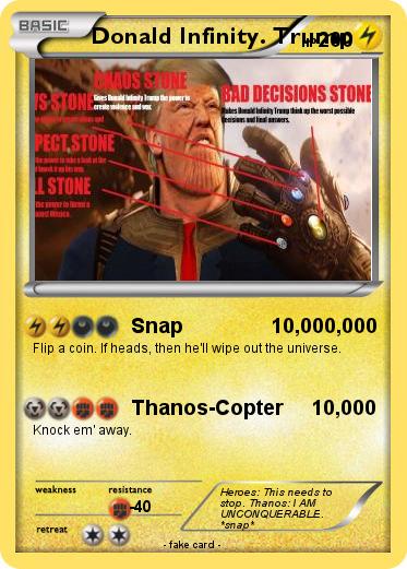 Pokemon Donald Infinity. Trump