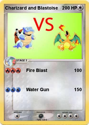 Pokemon Charizard and Blastoise