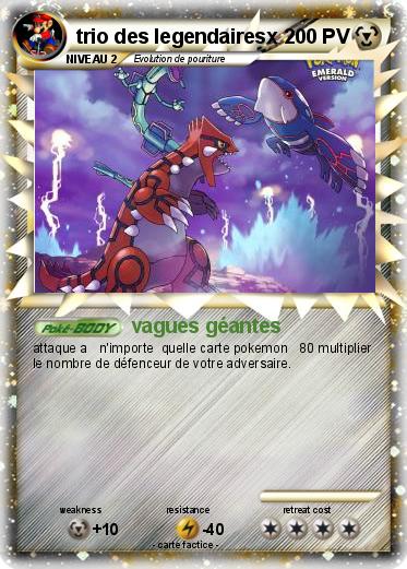 Pokemon trio des legendairesx