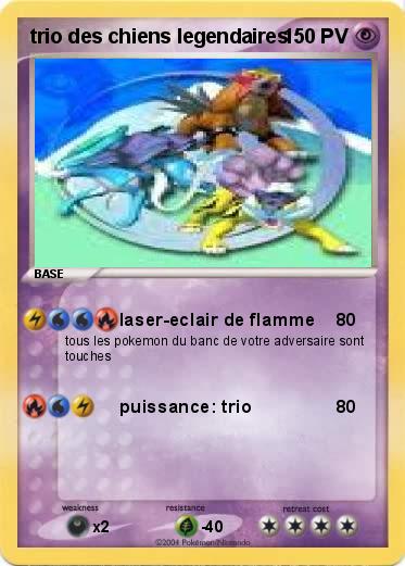 Pokemon trio des chiens legendaires