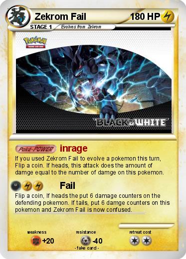 Pokemon Zekrom Fail