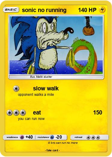 Pokemon sonic no running