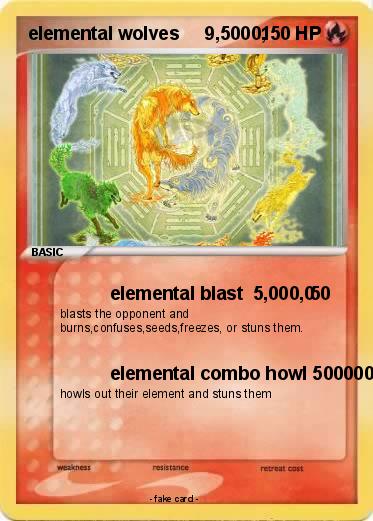 Pokemon elemental wolves     9,5000,