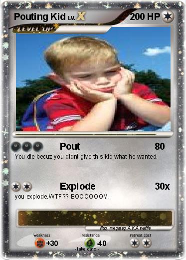 Pokemon Pouting Kid