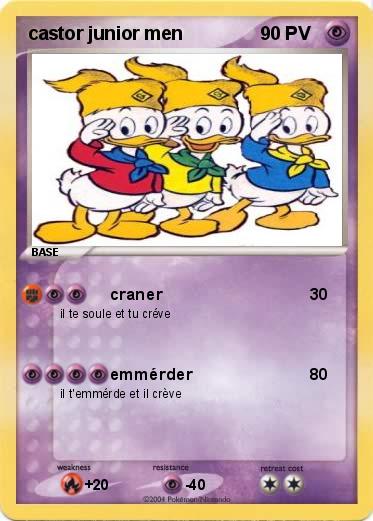 Pokemon castor junior men