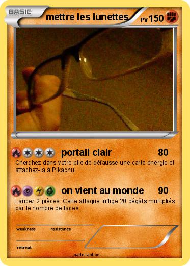 Pokemon mettre les lunettes