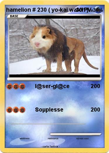 Pokemon hamelion # 230 ( yo-kai watch )