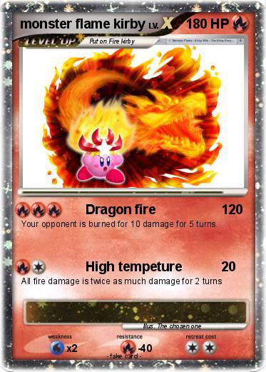Pokemon monster flame kirby
