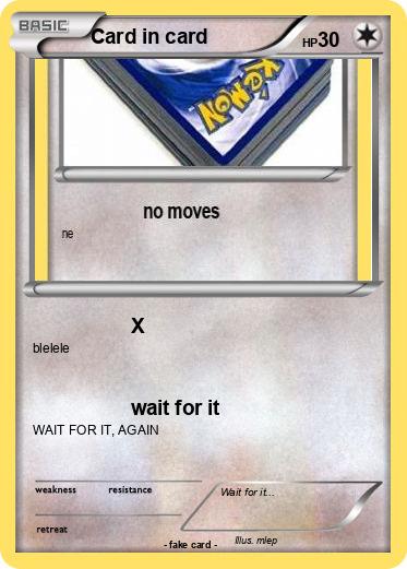 Pokemon Card in card