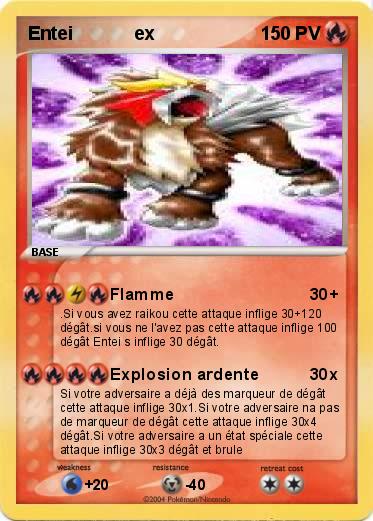 Pokemon Entei            ex