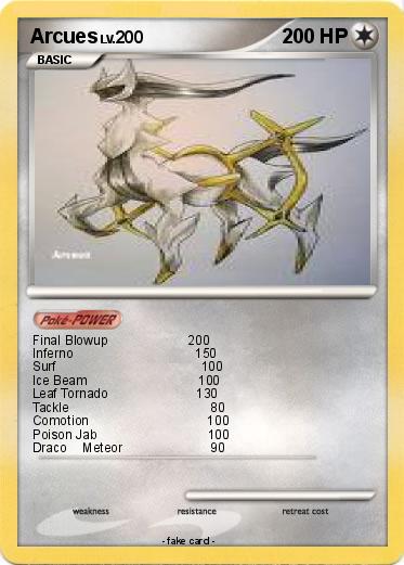 Pokemon Arcues