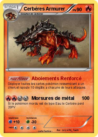 Pokemon Cerbères Armurer