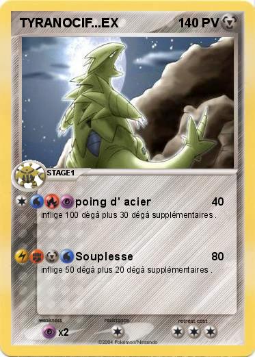 Pokemon TYRANOCIF...EX