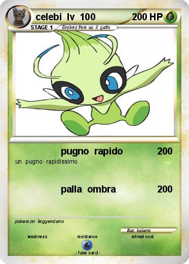 Pokemon celebi  lv  100