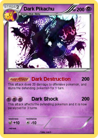 Pokemon Dark Pikachu