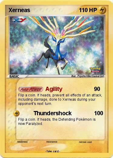 Pok mon Xerneas 1479 1479 Agility My Pokemon Card