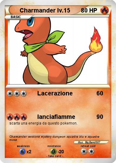 Pokemon Charmander lv.15
