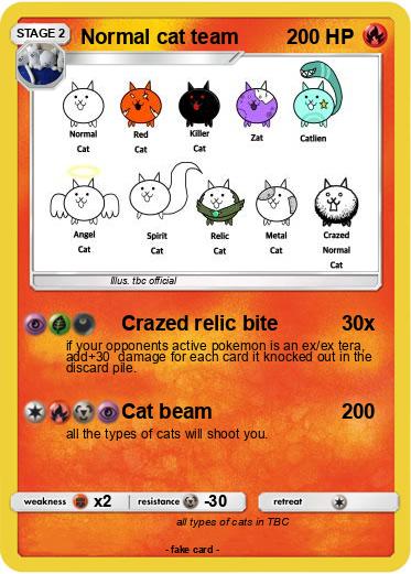 Pokemon Normal cat team