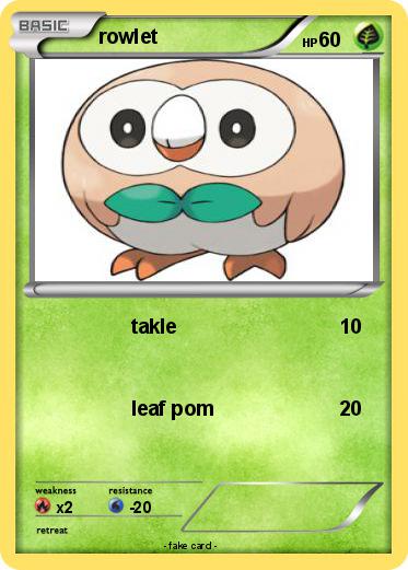 Pokemon rowlet