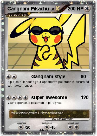 Pokemon Gangnam Pikachu