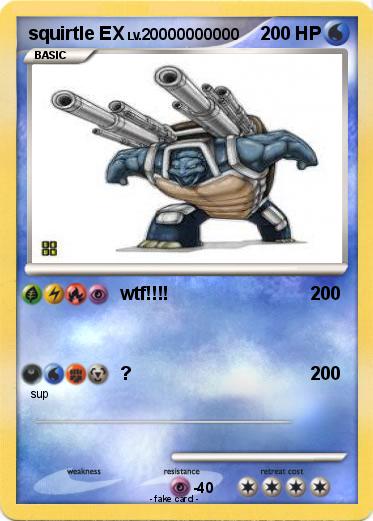 Pokemon squirtle EX