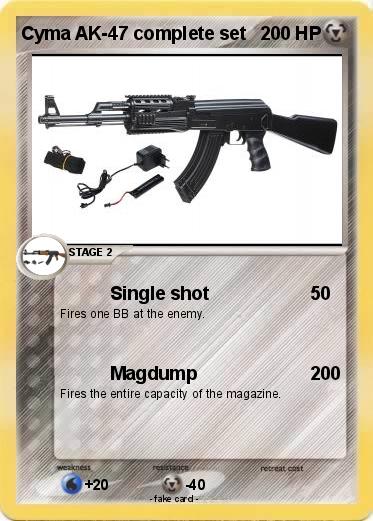 Pokemon Cyma AK-47 complete set