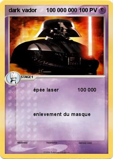 Pokemon dark vador      100 000 000 