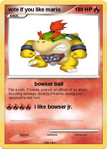 Pokemon vote if you like mario