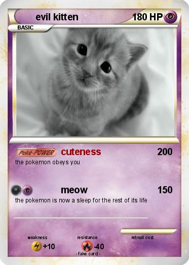Pokemon evil kitten