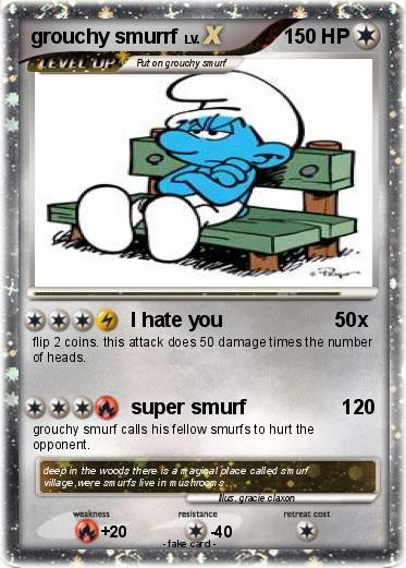 Pokemon grouchy smurrf