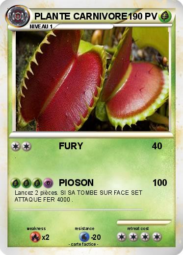 Pokemon PLANTE CARNIVORE