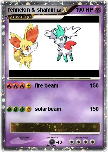 Pokemon fennekin & shamin