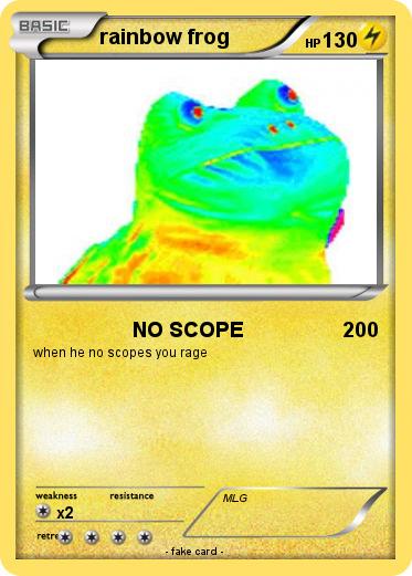 Pokemon rainbow frog