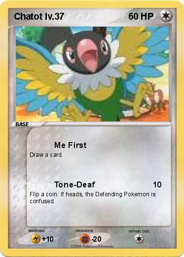 Pokemon Chatot lv.37