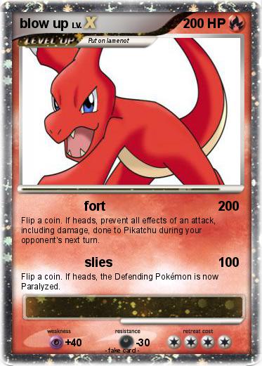 Pokemon blow up