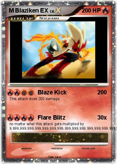 Pokemon M Blaziken EX
