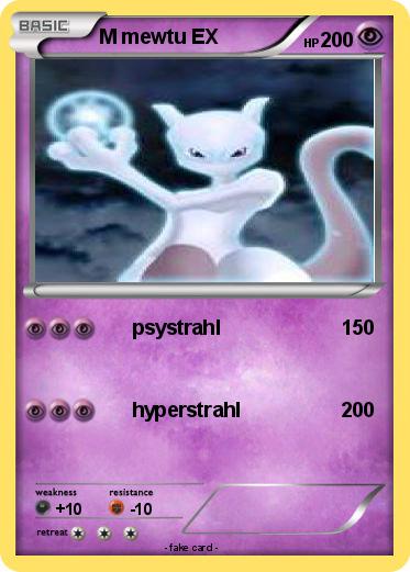 Pokemon M mewtu EX