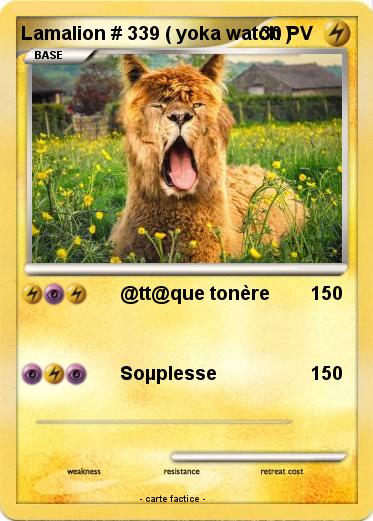 Pokemon Lamalion # 339 ( yoka watch )