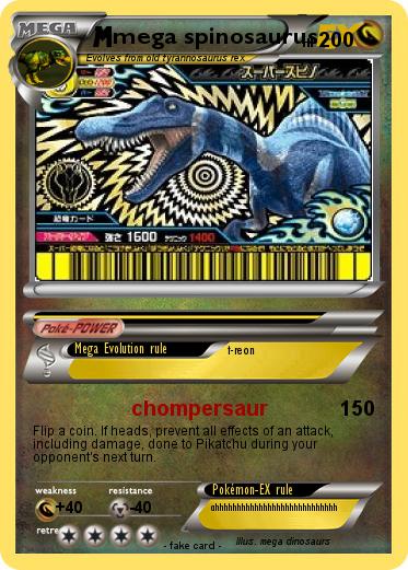 Pokemon mega spinosaurus