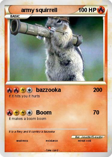 Pokemon army squirrell