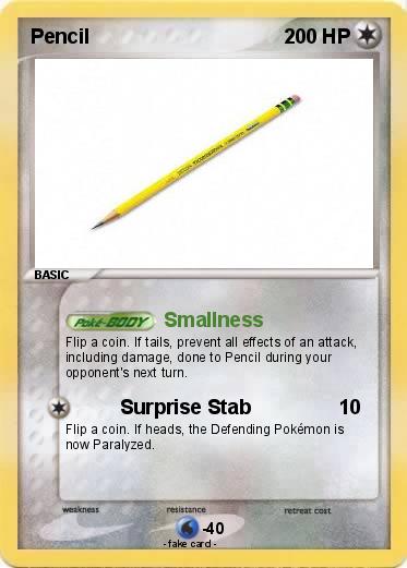 Pokemon Pencil