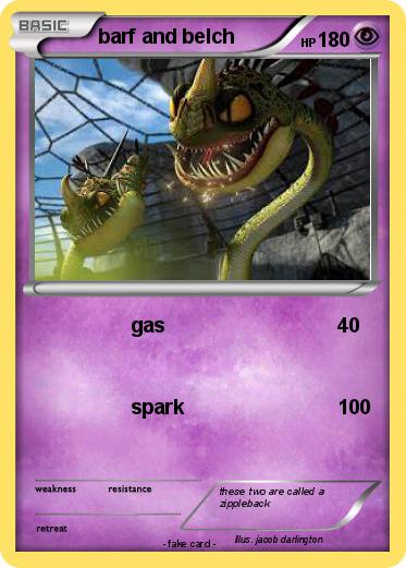 Pokemon barf and belch