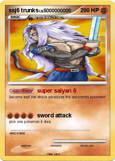 Pokemon ssj6 trunks