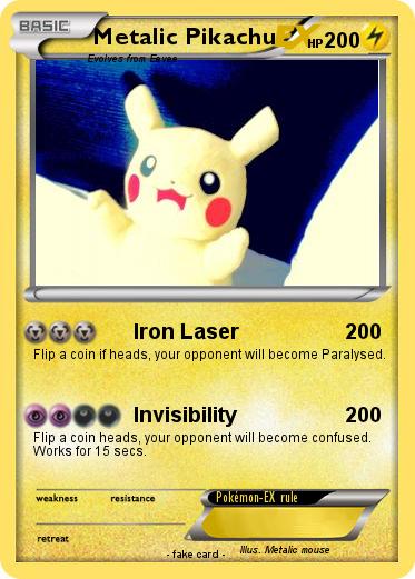 Pokemon Metalic Pikachu